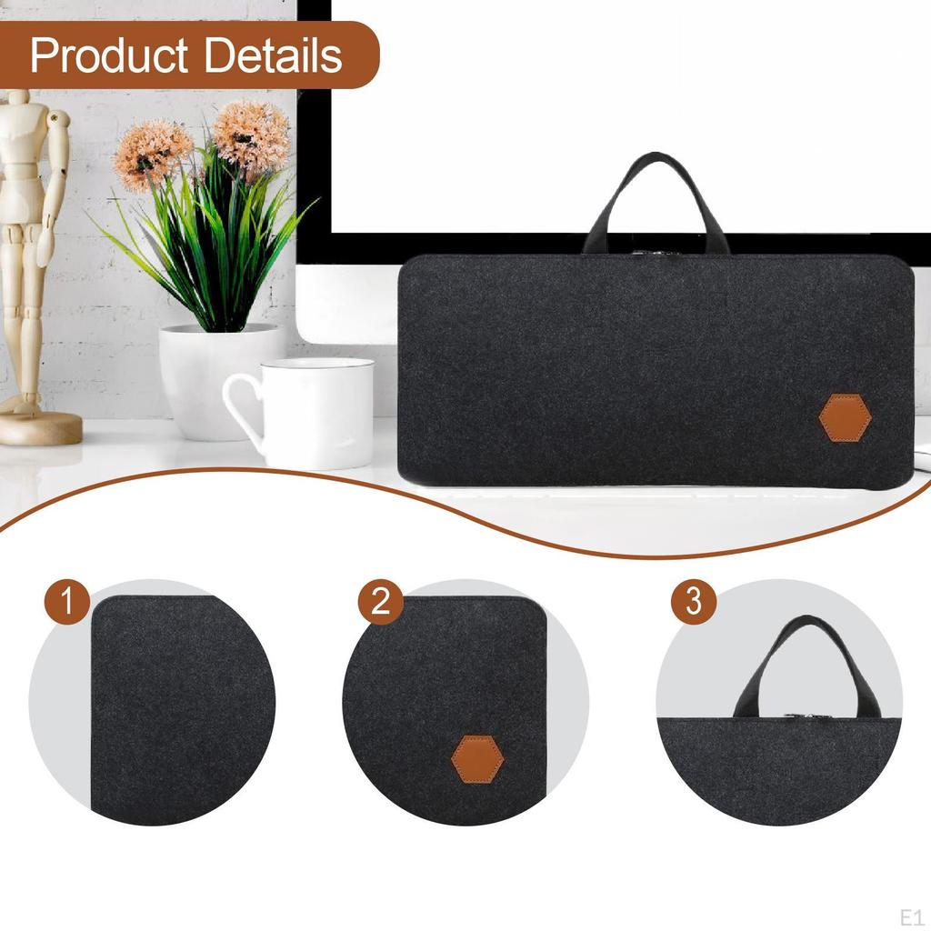 PC Keyboard Storage Bag Case Lightweight Simple with Handle Gaming Carrying