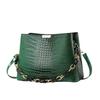 Chic Crossbody Bucket Bag For Women Modern Design Stylish Chain Detail And High Quality Pu Material