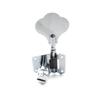 Musiclily Basic L2+ R2 Open Gear Bass Tuners for 4-String Ibanez-Style Electric Basses, Chrome