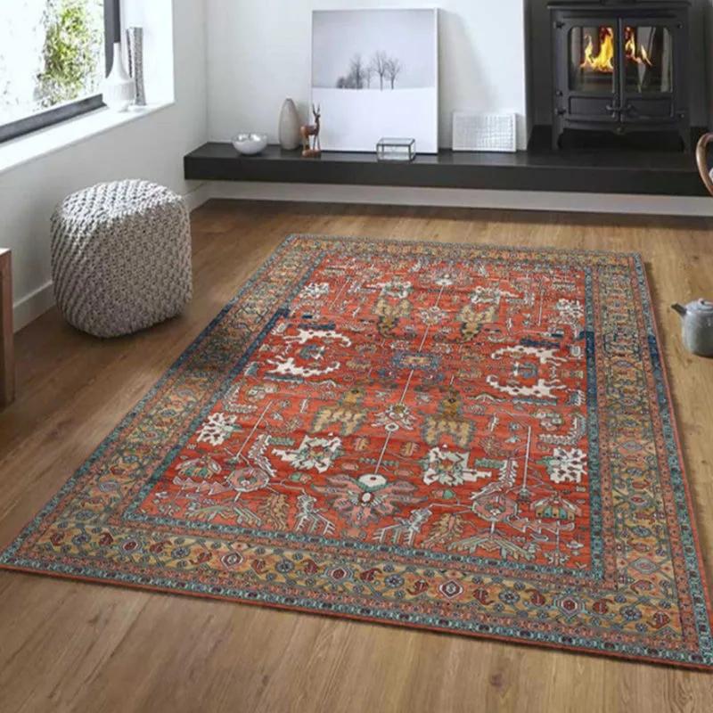 Cheap WTEMPO Ins Bohemian Style Carpets Ethnic Style Floor Mat Living