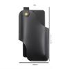 Durable Phone Belt Holder Pouch Universal Black Phone Holster with Belt Loops for Men Carrying Pouch