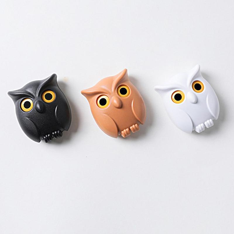 1 Stück Kunststoff Eule Schlüsselhaken Kein Schlag Tür Eingang Wohnzimmer Klebstoff Wandbehang Organisation Lagerung