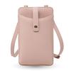 Bolsa de Ombro para Smartphone REOLF, Porta-Smartphone, Bolsa de Ombro Feminina, Porta-Celular Grande, Bolsa Transversal, Estilo Vertical, Design Simples (ROSA)