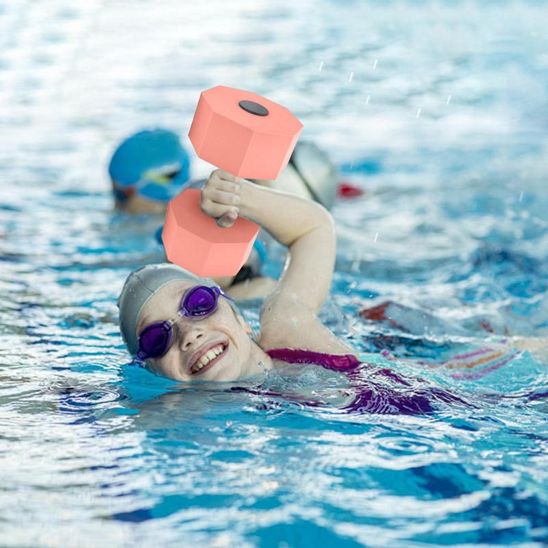1 pair EVA Water Dumbbell Pool Exercise Floating Dumbbell Aquatic Exercise Dumbbells Water Sports Aerobic Fitness Equipment