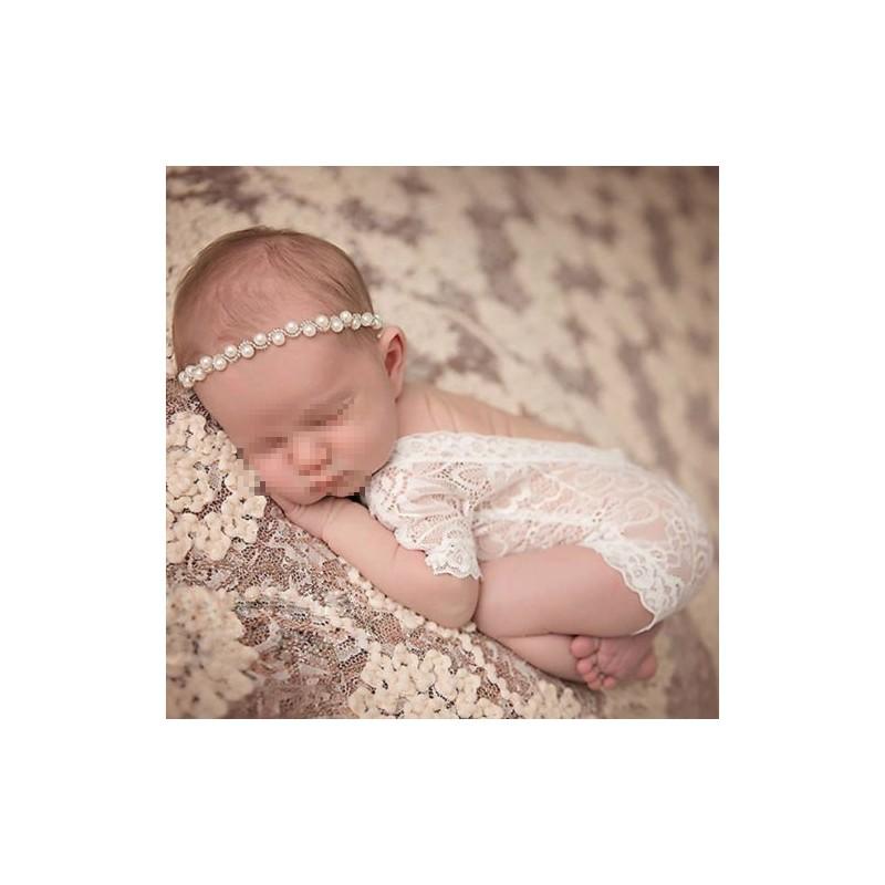 Baby Photography Wear With Nylon Fabric And Lace Decoration For Infants And Newborns In Spring And Fall