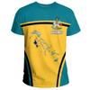 Bahamas Flag T-shirt For Men Clothing New Fashion Bahamian National Emblem 3D Print O Neck Tee Shirts Casual Sports Fitness Tops