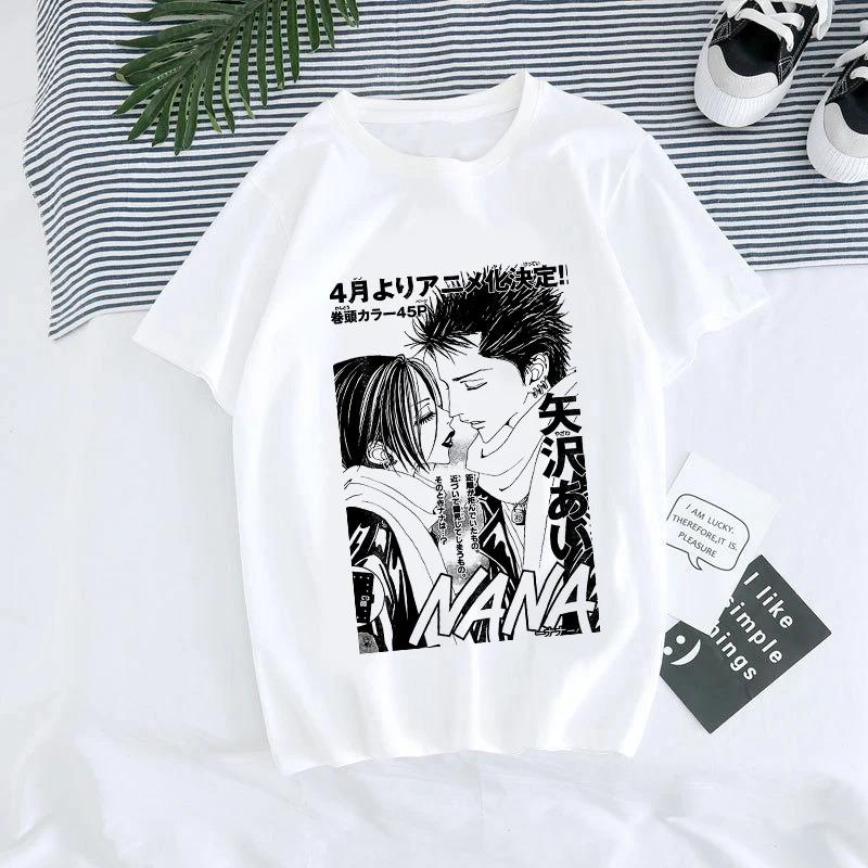 ZX TEE Nana Anime T-Shirt Nana Anime Shirt Nana Osaki Manga Charakter Shirt BLACK STONES Merchandise Japanisches Anime Charakter Print T-Shirt