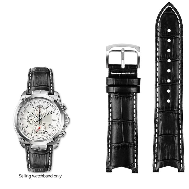 

Ремінець для годинника з натуральної шкіри для CASIO Edifice EF-524 EF-524D з коров ячої шкіри, браслет, чоловічий ремінець для годинника, шпилька або застібка-метелик EF524 22mm