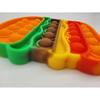 Pop It Fidget Toy Set Burger and Ice Cream Silicone Push Bubble Sensory Stress Relief