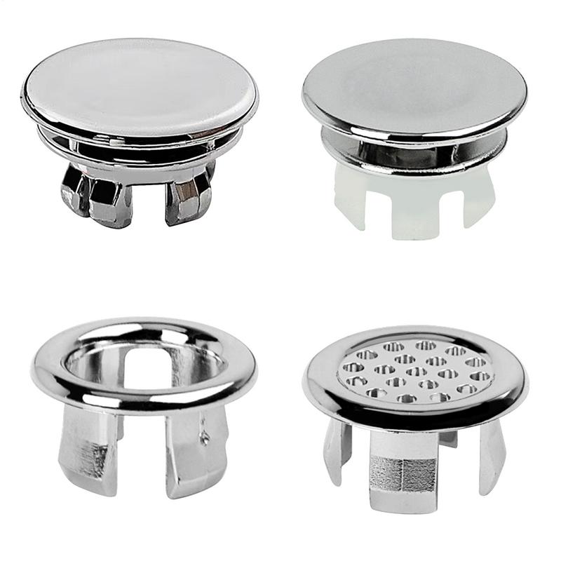 Sink Overflow Ring Kitchen Bathroom Basin Trim Bath Sink Round Hole Hollow Overflow Cap Sink Hole Round Overflow Cover