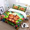 Cute Animal Trio Decoration Set Multiple Sizes Kid'S And Adults' Bedroom Exquisite 3Pc Bedding Set, Gift