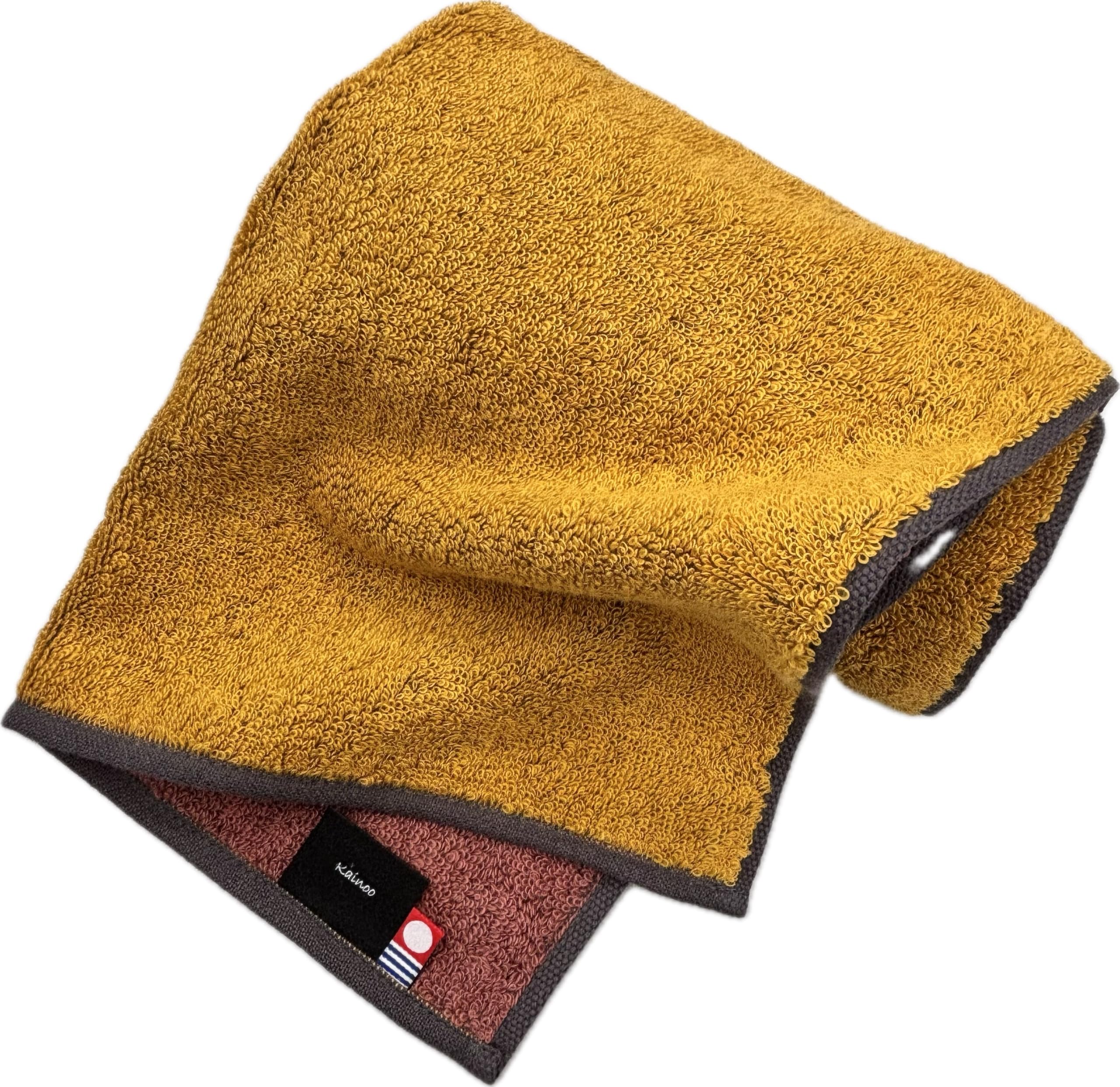 

Полотенце Kainoo Imabari, Традиционные японские цвета, 34 см x 85 см, Желтый, Лисий зеленый и Выцветший алый, Сделано в Японии, Имабари, Однотонное, Мягкое на