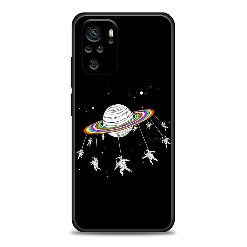 Himmel Weltraum Planet Mond Sterne Handyhülle Für Xiaomi Redmi Note 11 10 9 8 Pro 9S 8A 10S 11S Weiche Hülle Für Redmi Note 8Pro 10Pro