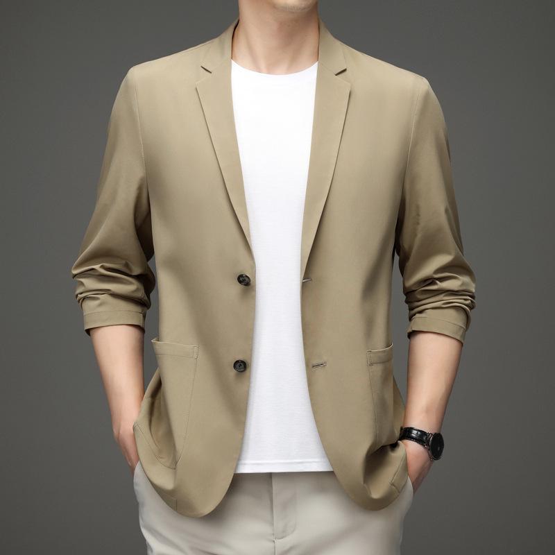 Men's 2026 Summer Trendy Slim Suit Jacket for All Ages - Lightweight Sun Protection and Casual Style