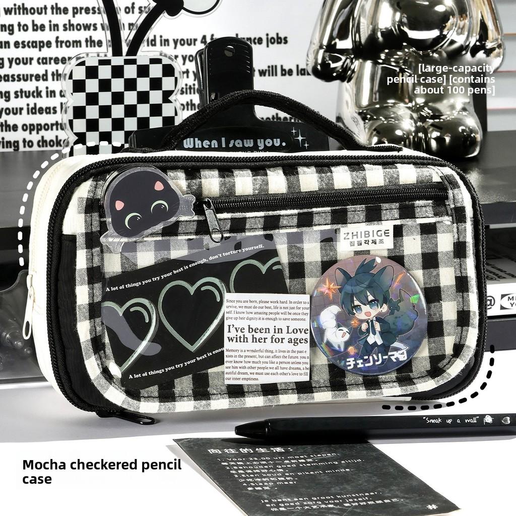 Style Fabric Pen Case With Portable Design For Stationery Organization