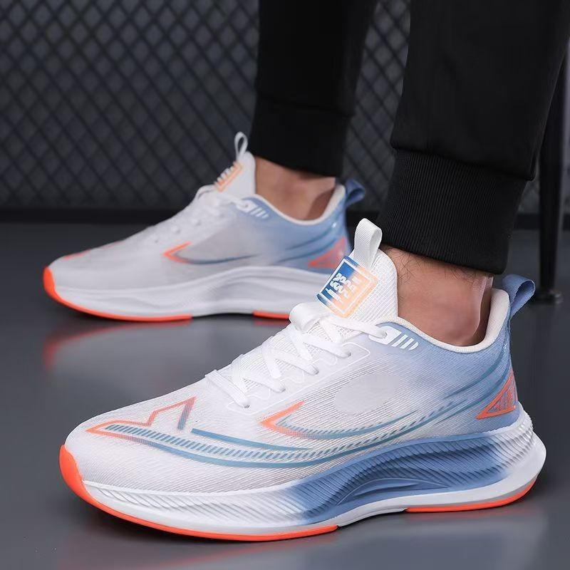 Spring men's shoes fish wire mesh breathable fashion outdoor trend lightweight versatile running sneakers