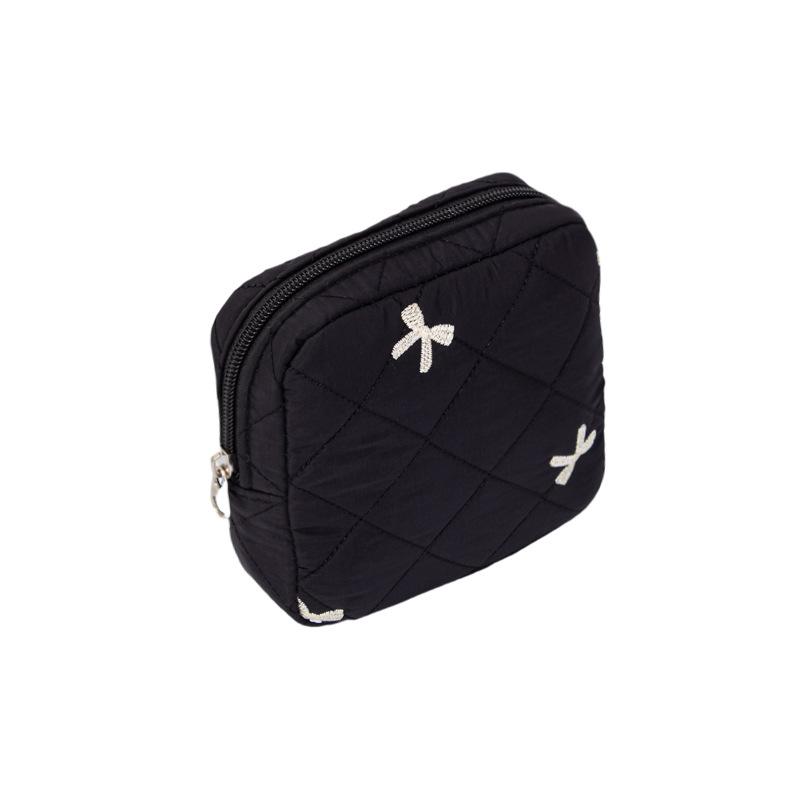 Dámské přenosné hygienické ubrousky na tampony úložný sáček Bavlněná cestovní taška na make-up Literární zip Peněženka na mince Ostatní úložný prostor