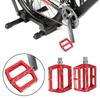 Mountain Bike Aluminum Alloy Bearings Pedal Road Cycling Flat Pedal Bike Bicycle Adapter PartsRed