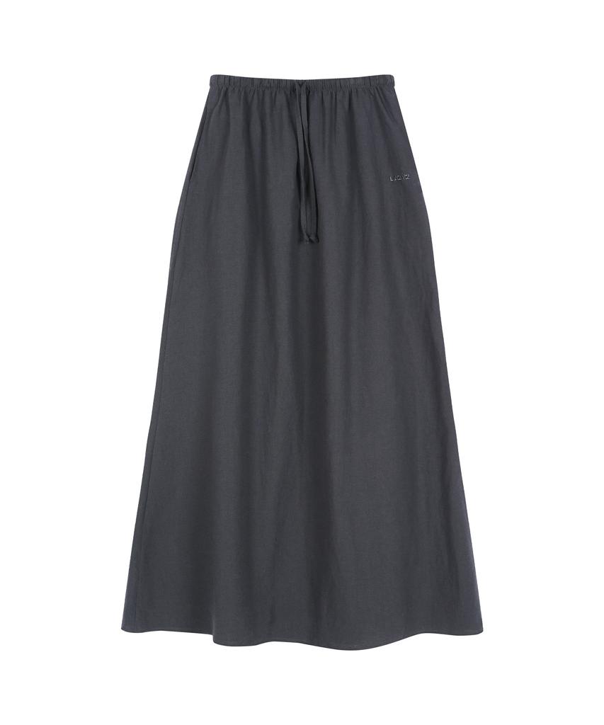Leijiji Summer Linen Maxi Skirt (3 Colors)
