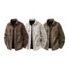 Minimalistische Jacke Herren Camouflage Tie-dye Herbst Retro PU-Lederjacke Hemd Abschnitt Jacke Herren Oberteil Schmutzige Kleidung Atmungsaktiv Arbeit Lässige Jacke
