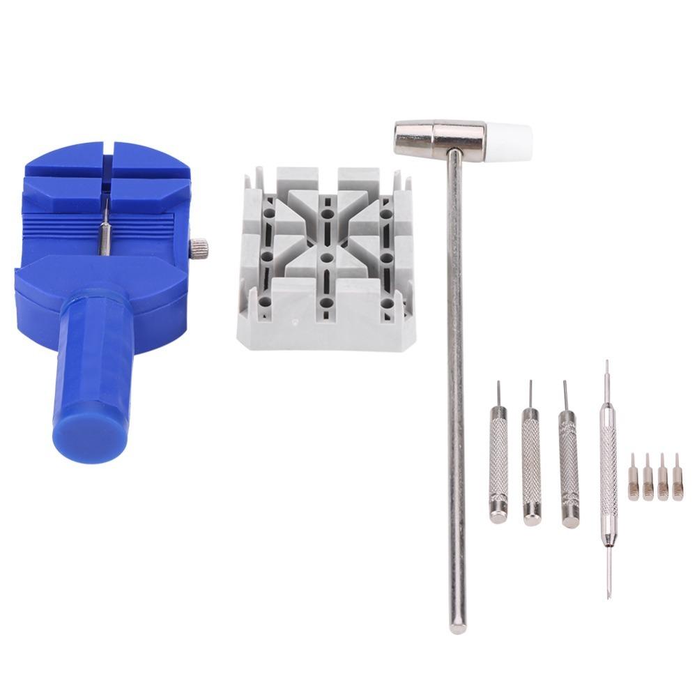 

11 шт. Синий цвет Набор часовщика Пластиковый инструмент для ремонта браслетов часов Ремонт ремешка/цепочки 1 x Watch Repair Kit