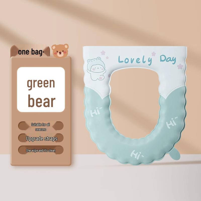 Wasserdichter Universal-Toilettensitzkissen mit Bändern - Vier Jahreszeiten Nutzung (Ausgabe 2024)