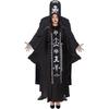 Men's and Women's Halloween Costumes, Adult, Couple Wizard Robe Costumes, Evil Wizard Vampire Costumes