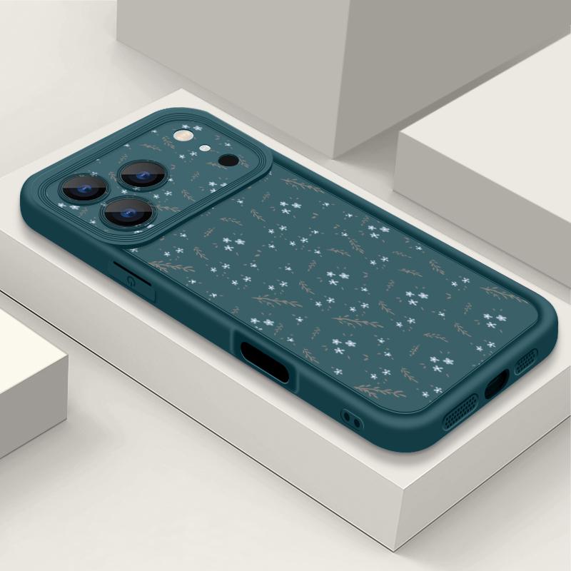 Shockproof Soft TPU Silicone Phone Cover Funda For iPhone 17 Air 16e 16 15 14 Pro Max 13 17 Pro Max 17 Pro 17 Small Flower Pattern Case