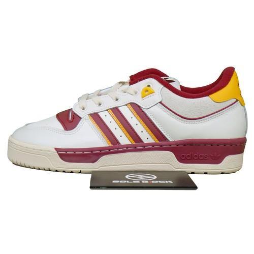 adidas Rivalry 86 Low Bianco Borgogna Collegiate Giallo Crew - IE7159