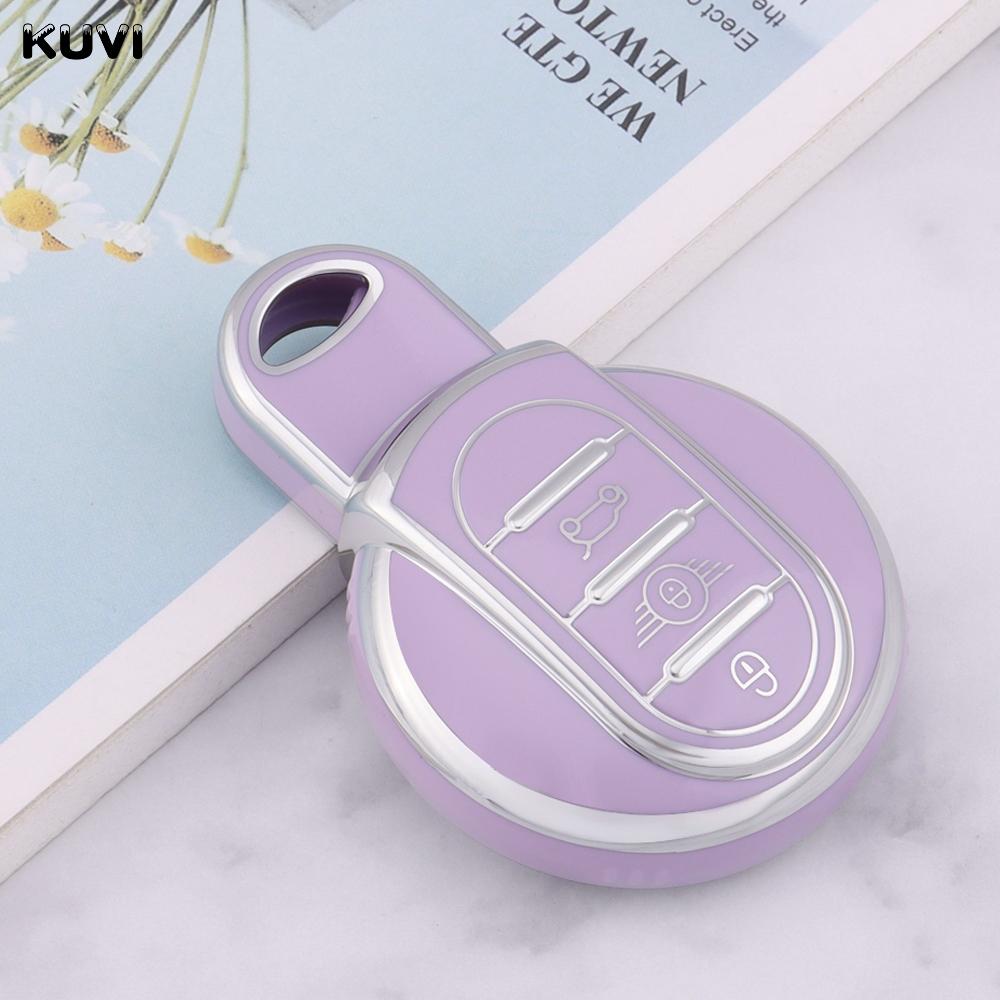 Tpu Car Key Case Cover For Bmw Mini Cooper S One Jcw F54 F55 F56 F57 F60 Clubman Countryman Remote Fob Holder Shell Keychain