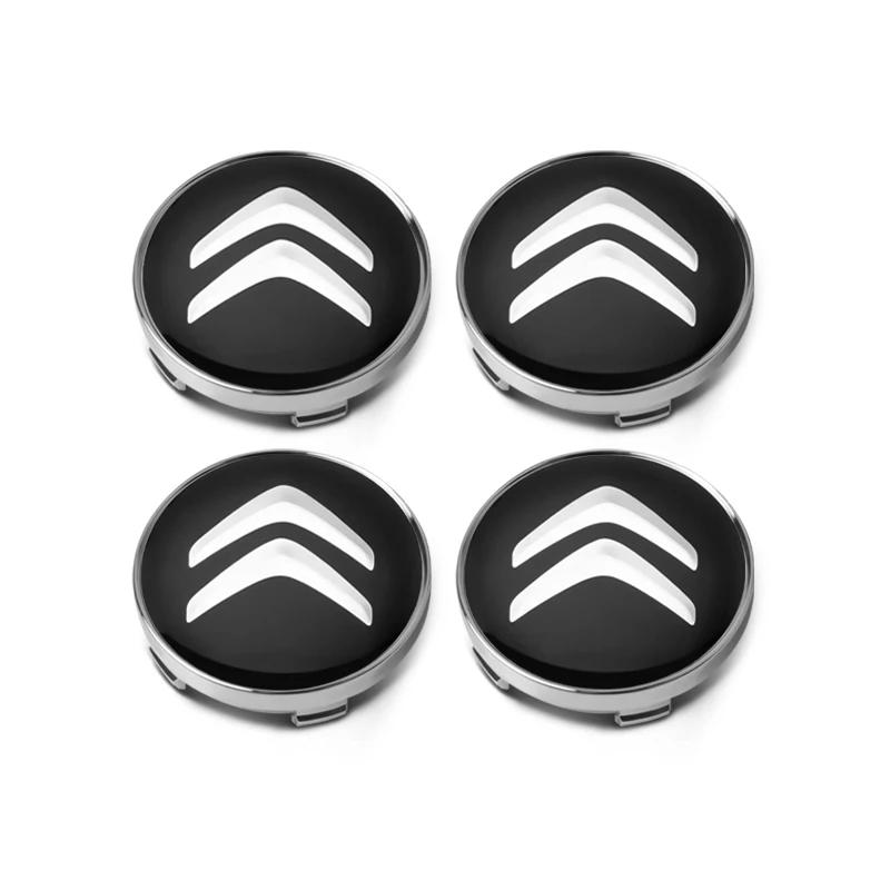 4pcs Auto Car Wheel Center Hub Caps Rim Caps Covers Emblem For Citroen C5 X AIRCROSS C3 C4 C2 Berlingo Jumper Dispatch Ami C4L Bxhm58