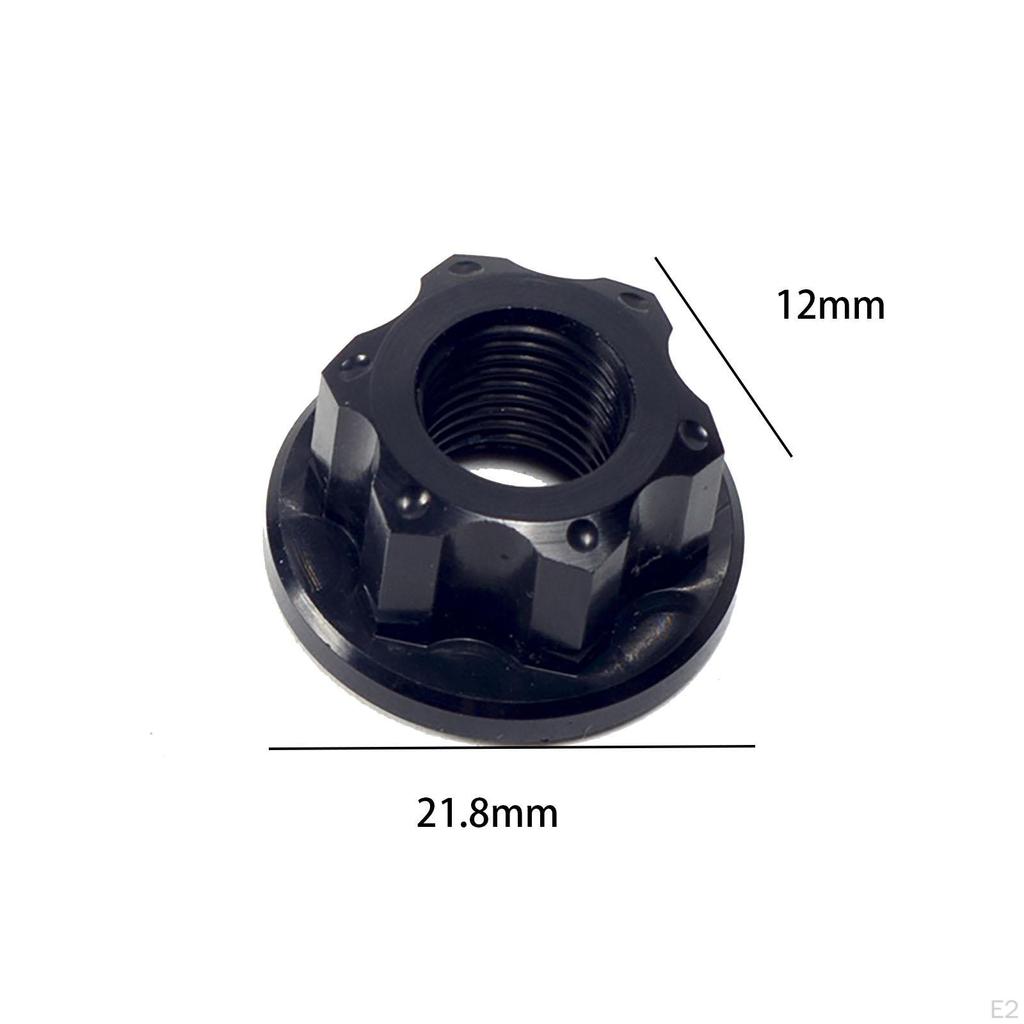 2 Pieces Bike Wheel Hub Axle Nuts Bicycle Rear M10 Nut, Rope Nut