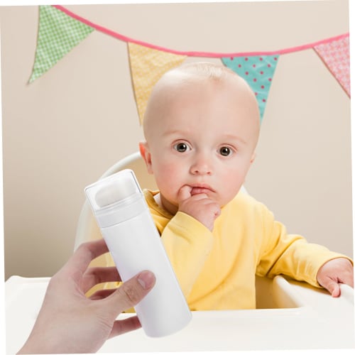 SECFOU Toddler Powder Puff Box, Baby Talcum Powder Bottle, Portable, Compact Design, Body Powder Holder, Easy to Clean