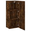 TV Wall Cabinet Smoked Oak Finish 40.5 x 30 x 102 cm Engineered Wood