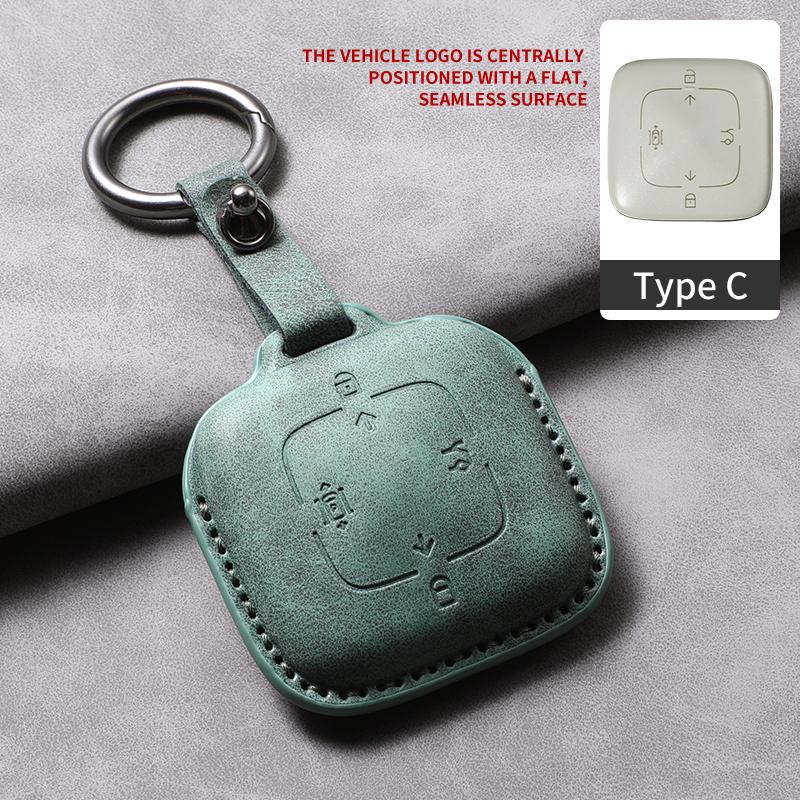Car Key Case Cover For Zeekr 001 X FR 007 GT 009 Leather Car Remote Key Case Anti-Scratch Protector Shell Decorative Accessories