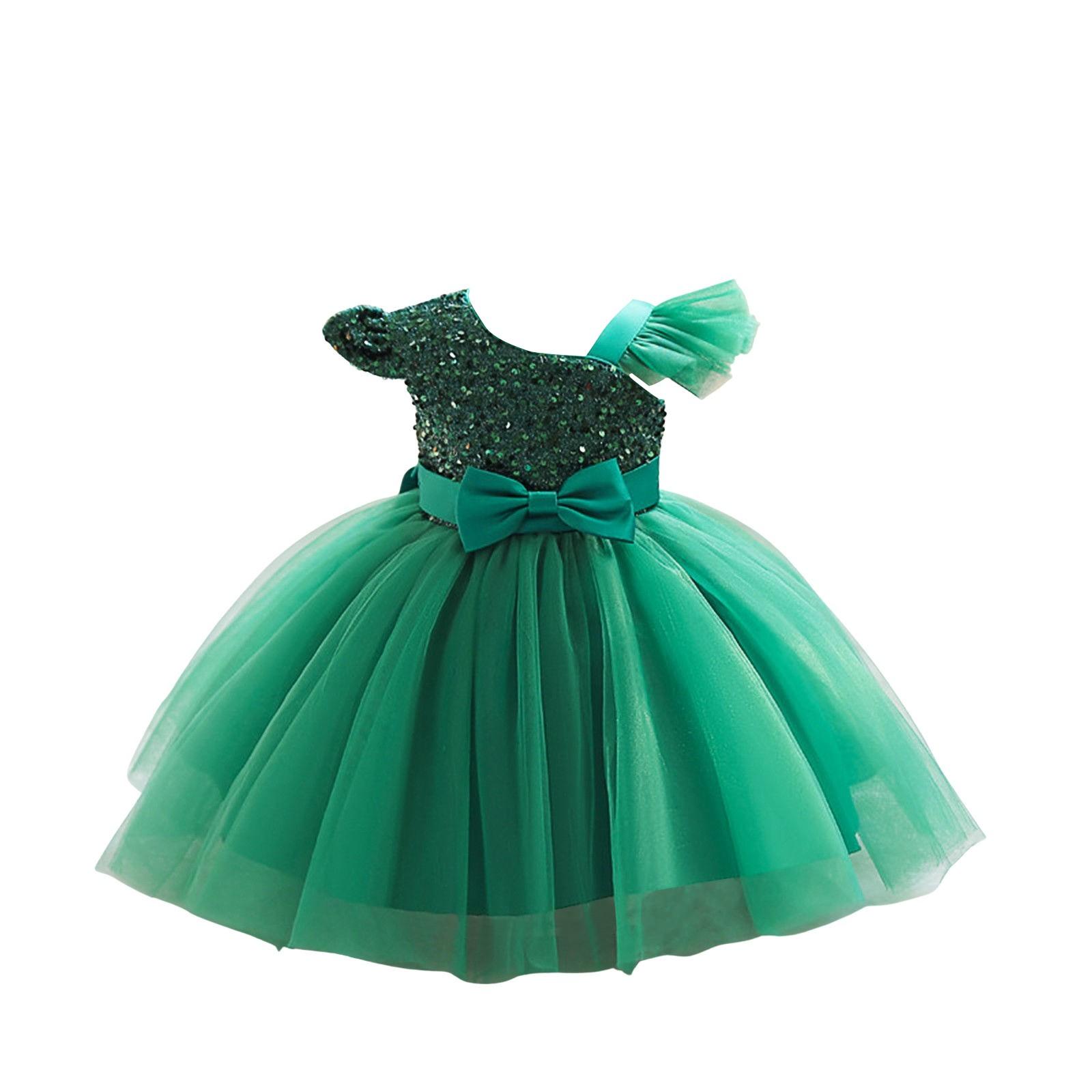 

Little Girl Party Dance Dress Sequin Princess Ball Dress 100