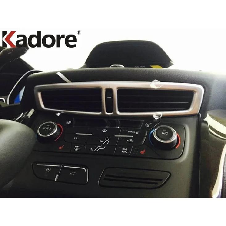 For Ford Kuga Escape 2017 2018  Matte Car Center Air Condition Vent Outlet Cover Molding Trim Interior Accessories