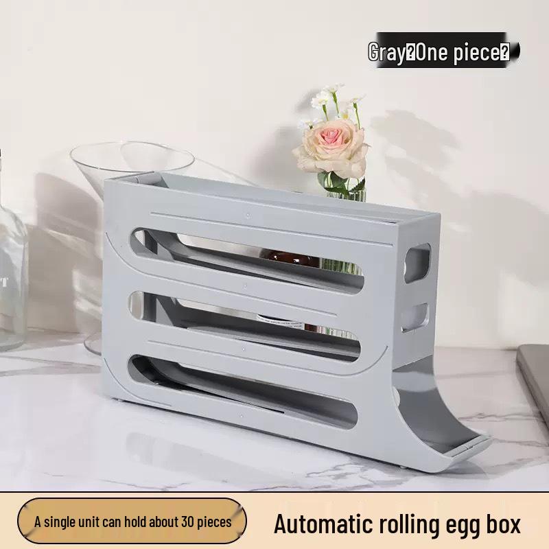 Refrigerator Slide-Out Egg Storage Box for Freshness