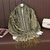 Luxury Winter Cashmere Pashmina Shawl Lady Wrap Warm Autumn Scarves Design Print Female Foulard Cotton Stoles Scarf