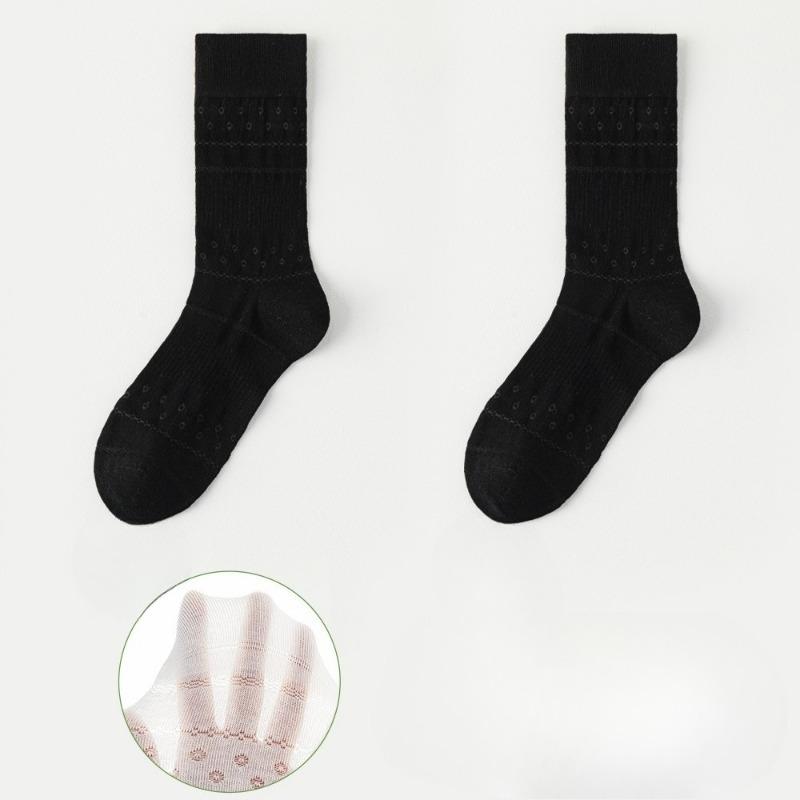 

Женские летние тонкие носки-сетка, полностью сетчатые, полые, впитывающие влагу, дышащие, гольфы-трубы 1 pair чёрный