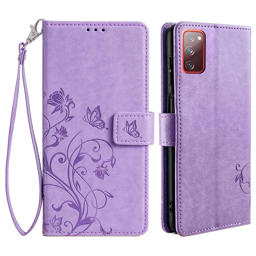 For Samsung Galaxy S20 FE/S20 FE 5G/S20 FE 2022/S20 Lite Case Butterfly Flower PU Leather Phone Cover Online Shopping Wholesale