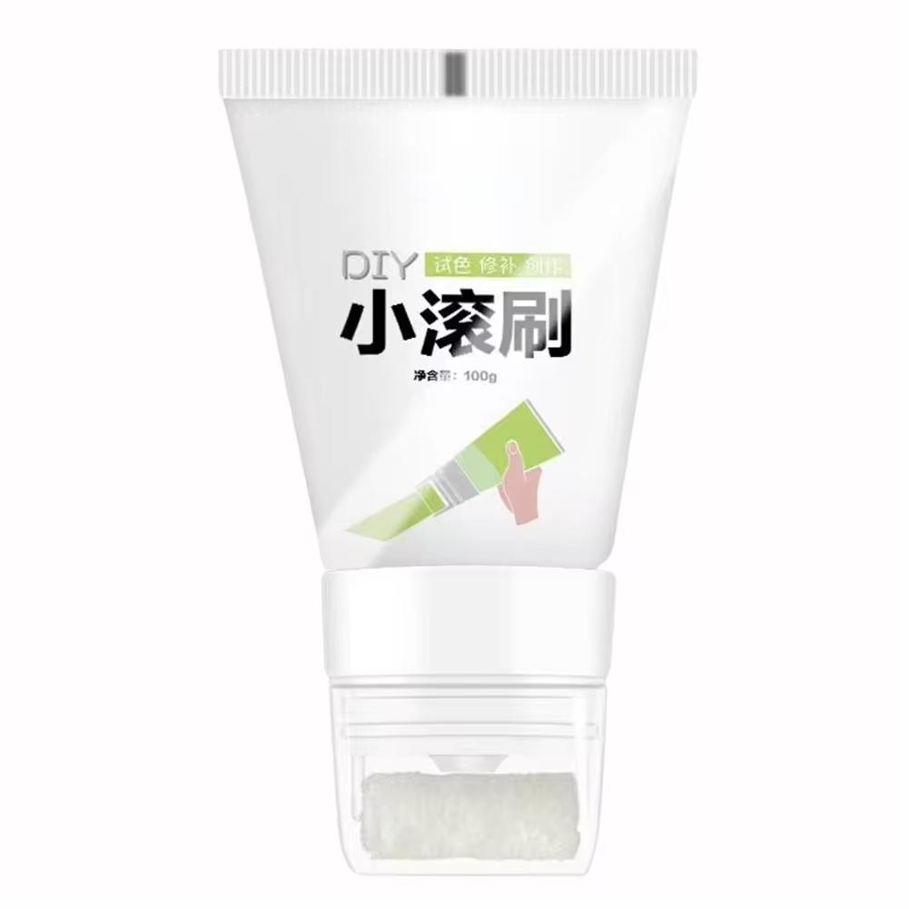 

Маленький ролик с пастой для ремонта стен на водной основе, готовый к использованию 100 г DIY Заделка стен латексной краской гипсокартон перекрашивание кисть удаление пятен 100g белый