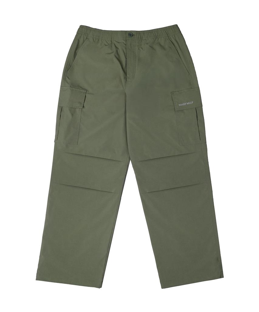 WACKY WILLY Ripstop Cargo Pants Olive Green