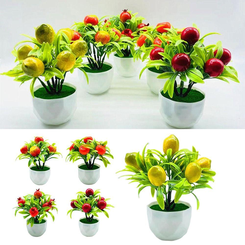 

Яблоко, апельсин, искусственные фруктовые деревья, бонсай, гранат, искусственная зелень, офис отеля