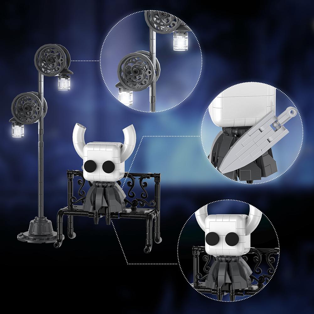 1 Set Hollow Knight Building Toy with LED Light (328pcs accessories)