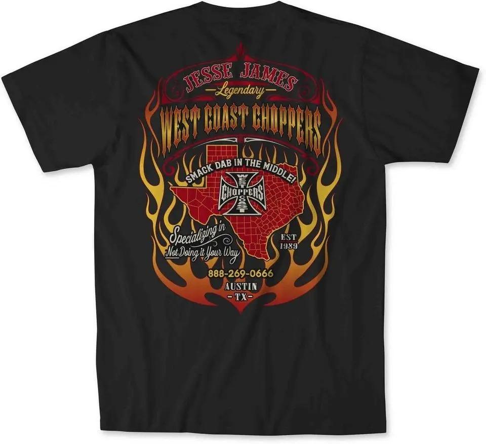Nuova T-shirt Grafica West Coast Choppers 2026 100% Cotone Girocollo Casual Vestibilità Regolare T-shirt Unisex Top Estivo