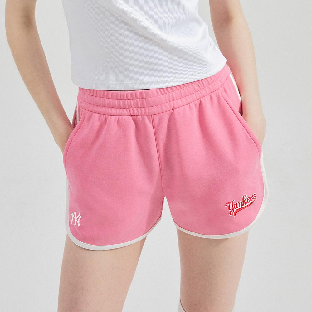 New MLB New York Yankees Casual Shorts Women's Pink 3FSPV0443-50PKS