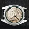 REFURBISHED SEIKO 5 AUTOMATIC 6309A VINTAGE JAPAN MENS BLACK WATCH A442263-1