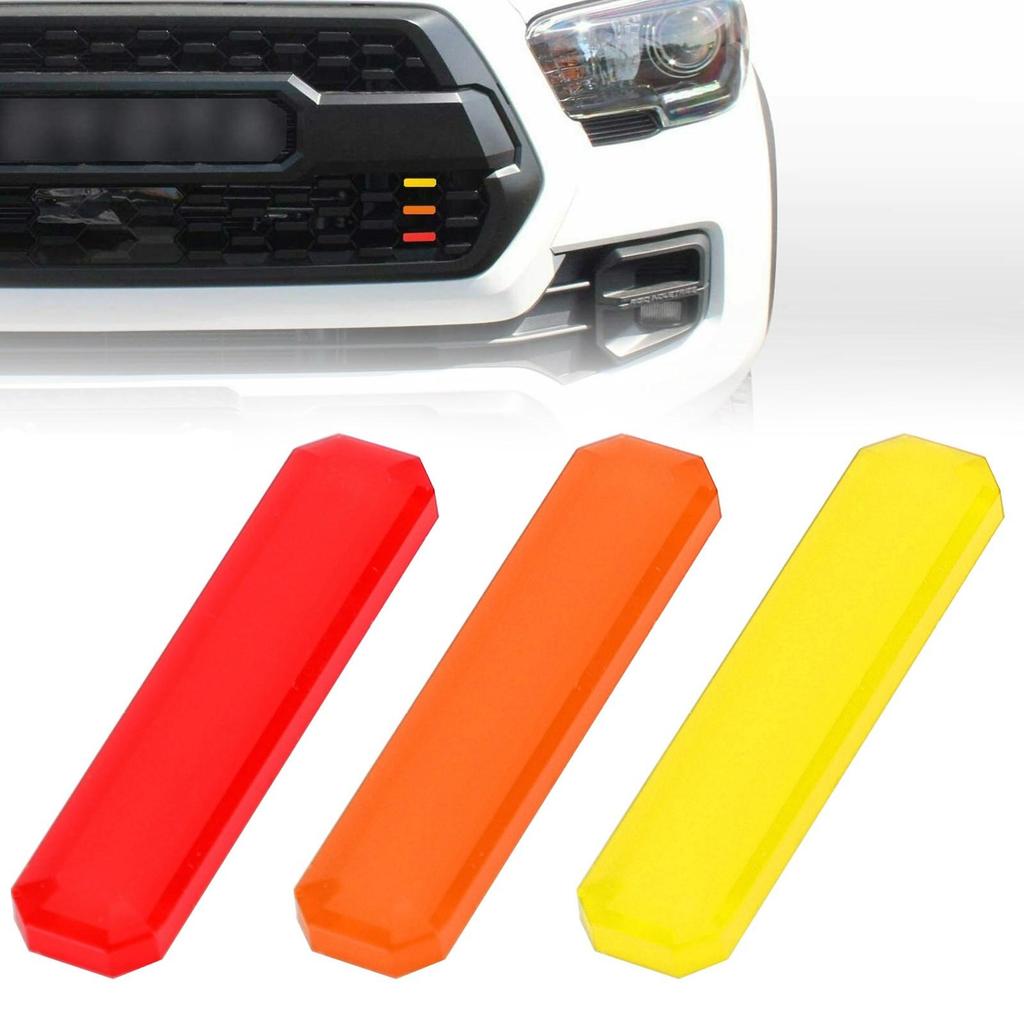 Tri-color Badge Front Grille Decal Sticker for Tacoma TRD Pro 2016-2020