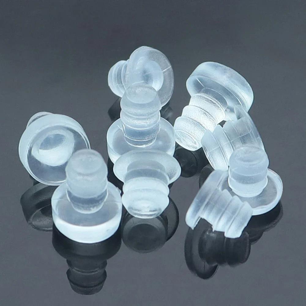 10/20/50/100pcs Clear Furniture Embedded Bumpers Kit Glass Table Feet Soft Thread Chair Leg Stem Bottom Pad Floor Protectors